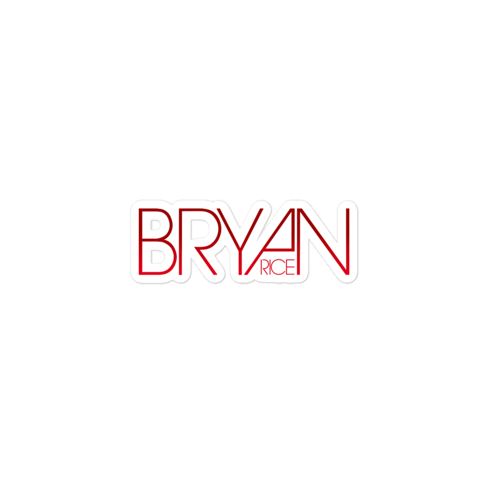 Bryan Rice Logo Bubble-free stickers