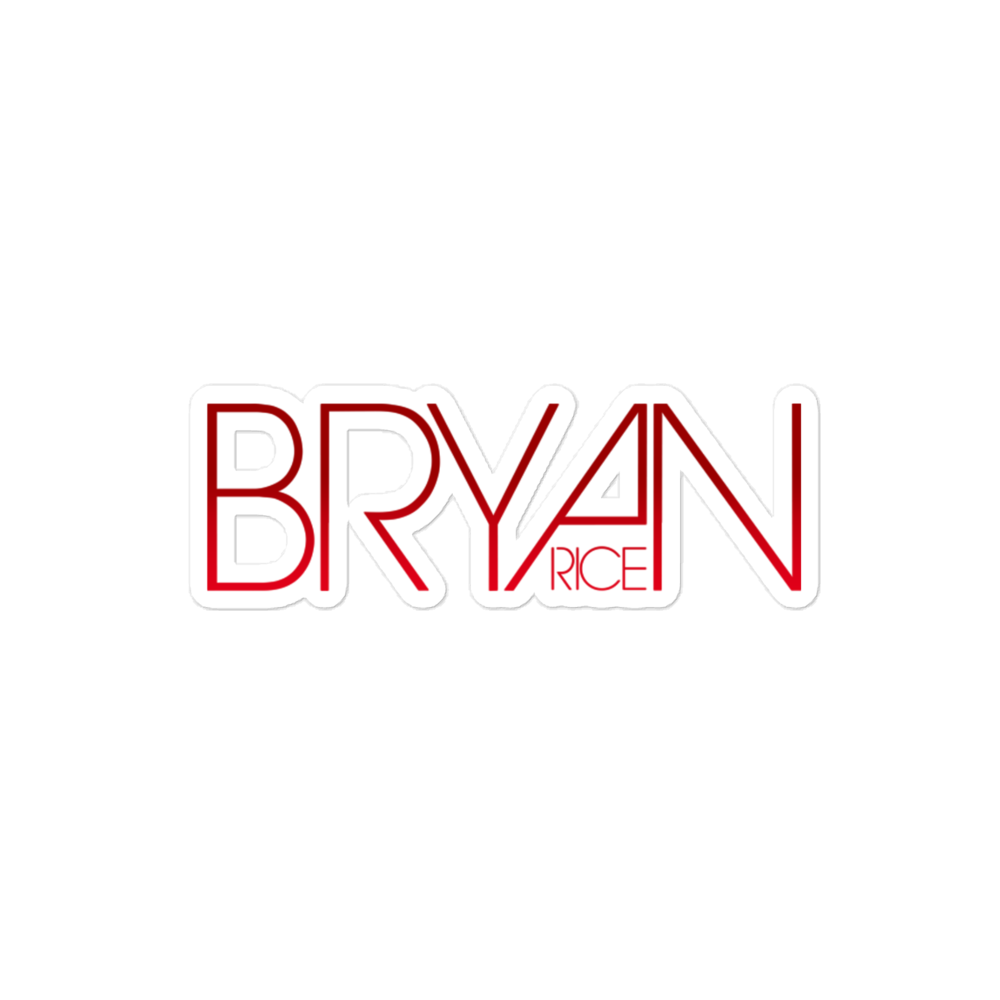 Bryan Rice Logo Bubble-free stickers