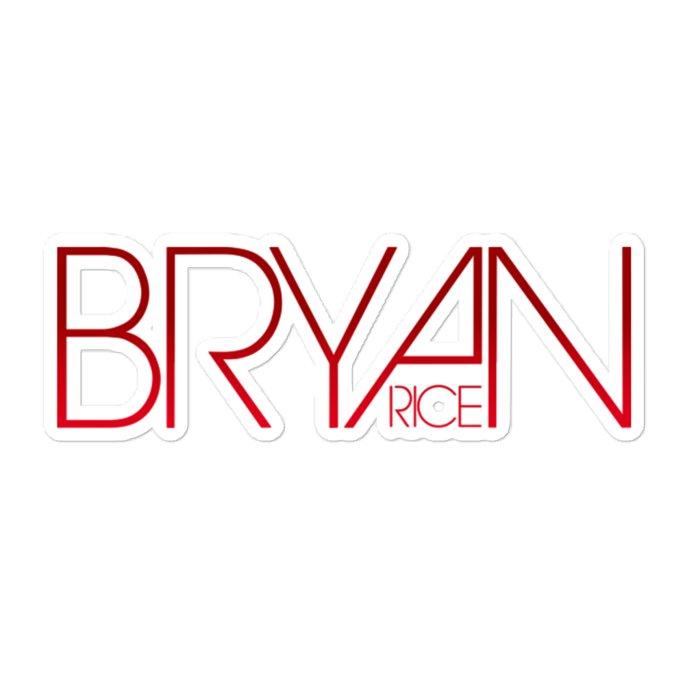 Bryan Rice Logo Bubble-free stickers