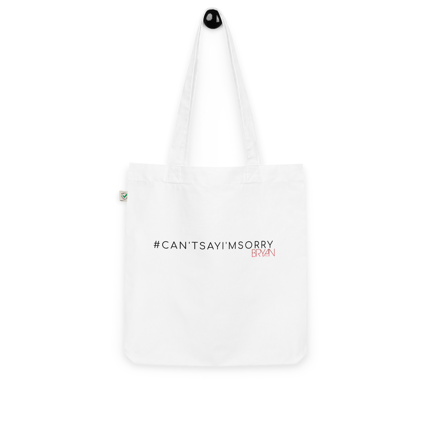 Bryan Rice #Quote Organic fashion tote bag